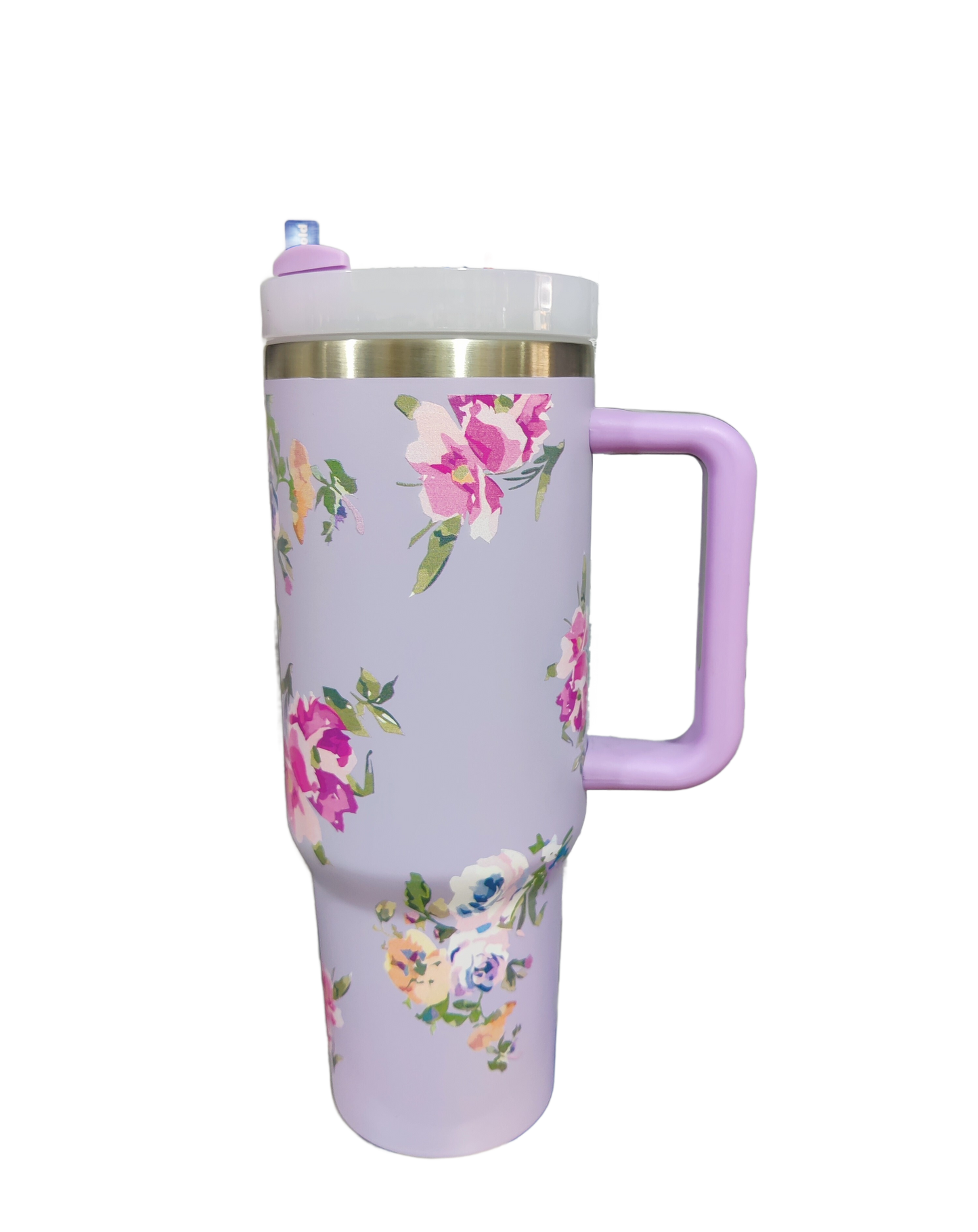 Stainless Steel tumbler With Stanley printed Box and catalogue Straw included Premium Quality