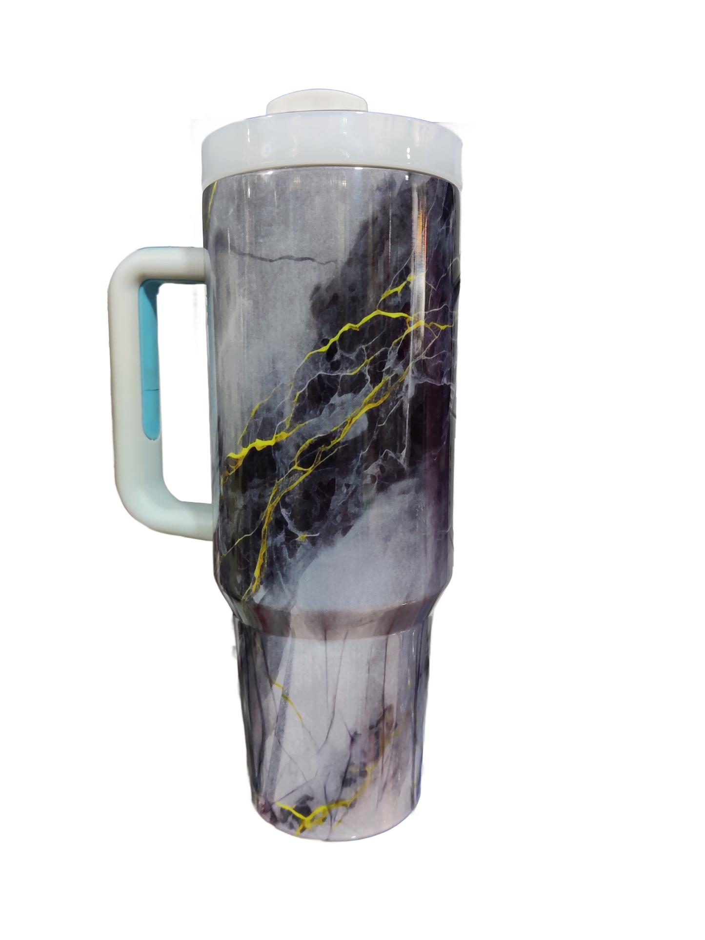 Stainless Steel tumbler With Stanley printed Box and catalogue Straw included Premium Quality