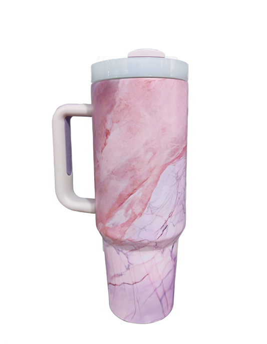 Stainless Steel tumbler With Stanley printed Box and catalogue Straw included Premium Quality