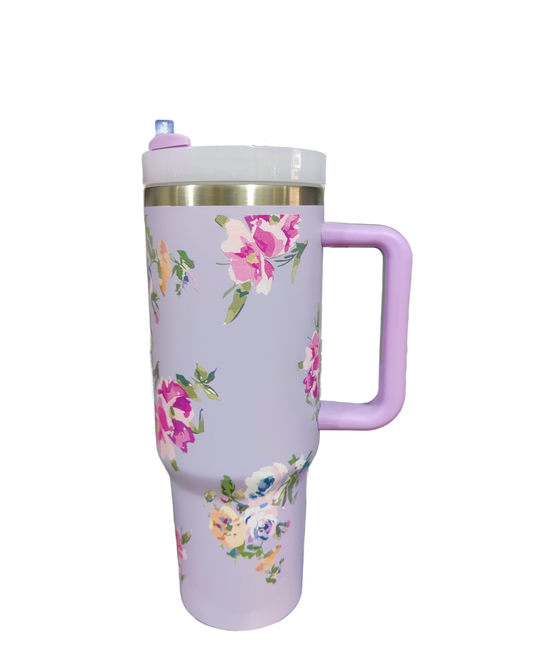 Stainless Steel tumbler With Stanley printed Box and catalogue Straw included Premium Quality